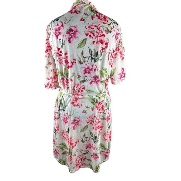 Show me your MuMu cotton floral kimono one size robe wrap - Picture 2 of 3
